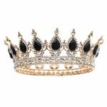 Forseven Queen Crown Rhinestone Wedding Crowns And Tiaras For Women Costume Party Hair Accessories Princess Birthday Crown Cryst