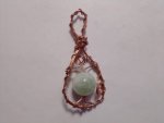 Fluorite And Wire Pendant