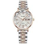 Elegant & Light-luxury Rose Gold Steel-strap Ladies' Watch