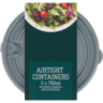 @home Round Disc Container 760ML 3-PACK