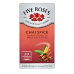 Five Roses Chai Spice Flavoured Tea Blend 20 Teabags