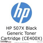 Hp 507X High Yield Black Compatible Laserjet Toner Cartridge CE400X