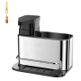 Stainless Steel Dish Soap Dispenser With Cleaning Brush