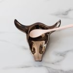 Skull T Spoon Holder - Bronze