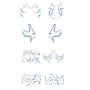 8 Sheets Waterproof Rumi Kpop Girl Group Laser Temporary Tattoos