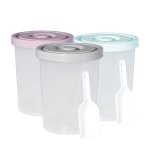 EVO Plastic Round Container 8L Grey Lid By