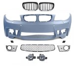 Bmw E1 E82 E87 E88 1M Style Front Bumper With Fogs And Grilles 04-12
