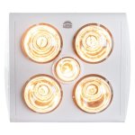 Radiant Bathroom Ceiling Heater Light & Extractor Fan