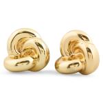 Goldair Gold Oversized Twisted Stud Earrings