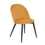 Replica Jasmine Chair - Metal And Velvet - Blue