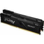 Kingston KF432C16BBK2 64 Fury Beast 64GB 2X32GB DDR4-3200MHZ CL16 1.35V Black Desktop Memory