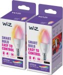 Wi-fi C37 Candle 4.9-40W E14 Rgbw 2 Pack Smart Bulb