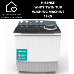 Hisense White Twin Tub Washing Machine - 14KG