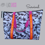 Survival Nappy Bag. Extra Large Stylish Durable And Strong Diaper Bag.