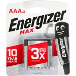 Energizer Max Aaa Battery 4 Pack MOQ12 E300577503