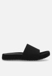 Polo Jacquard Pony Pool Slide - Black