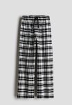 Flannel Pyjama Bottoms - Black & White Checked