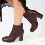 Madison Ombretta Ankle Boot - Wine - 8