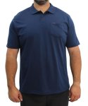 Mens Eagle Plain Golfer - S Navy