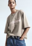 Oversized T-Shirt - Greige Ethereal