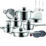 19 Piece Stainless Steel Pot Set
