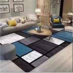 Smte Dream World Modern 3D Design Area 1 Rug With Tieback & Hooks With Keychain