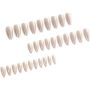 Press On Nails Almond White Chrome Fake Nails Almond False Nails