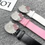 Sanrio Hello Kitty Pink Belt - Water Drops Charm - PU Material - Casual Style - Women's Fashion Accessory