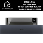 Smeg Linea Neptune Grey Touch Control Built-in Warmer Drawer - 15CM