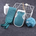 3PCS Exfoliating Gloves Body Exfoliator Gloves Shower Loofah Set Body Exfoliator Towel