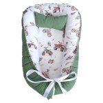Checkered Dirt Bike Rust And Olive Baby Nest Pod Newborn Lounger