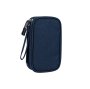 Waterproof Travel Cable Organizer Bag Electronic Accessories Case - Blue