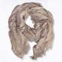 Fish Print Bamboo Scarf - Taupe / Free