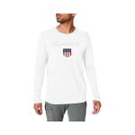 Mens Shield Long Sleeve T-Shirt In White - White 3XL