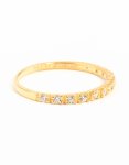 Goldair Gold Plated Sterling Silver Pave Diamante Ring - M l