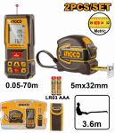 Laser Distance Detector+t measure 2PCS Combo Kit