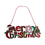 Festive Merry Christmas Wall Plaque 40CM