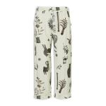 Sage White Printed Pants
