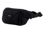 Quilted Double Pocket Moon Bag