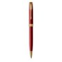 Sonnet Medium Nib Ballpoint Pen Red With Gold Trim Black Ink - Presented In A Gift Box