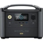 EcoFlow River 2 Pro Portable Power Station - 768Wh - Black - For Camping, RVs, Home Use