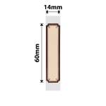 NB311 - - D11 D101 D110 H1S - 14X60MM - 110 Wood Love Labels
