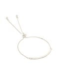 Silver Diamante Pav Toggle Bracelet