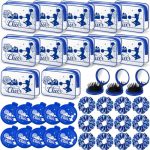 Yungyan 36 Pcs Gifts 12 Makeup Bag For Women Party Favors Team Gifts With 12 Sport Hair Scrunchies 12 Round Portable Folding Bru