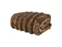 Furrow Faux Fur Throw Grizzly