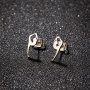 1 Pair Stainless Steel Gymnastics Dancer Stud Earrings For Women Dancer Sport Gymnast Ear Piercing Jewelry Accessories For Women