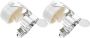 2PIECES Stainless Steel Wine Bottle Stoppers With Human-shaped Design White