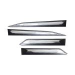 Nissan Abs Plastic Black & Chrome Door Cladding Panels For Navara 2021 Left & Right Set - Autostyle Motorsport South Africa