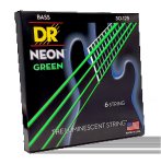 Neon Green 30-125 Medium Nickel Plated Steel 6-STRING Green Coated Bass Strings