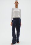 Wide Joggers - Navy Blue